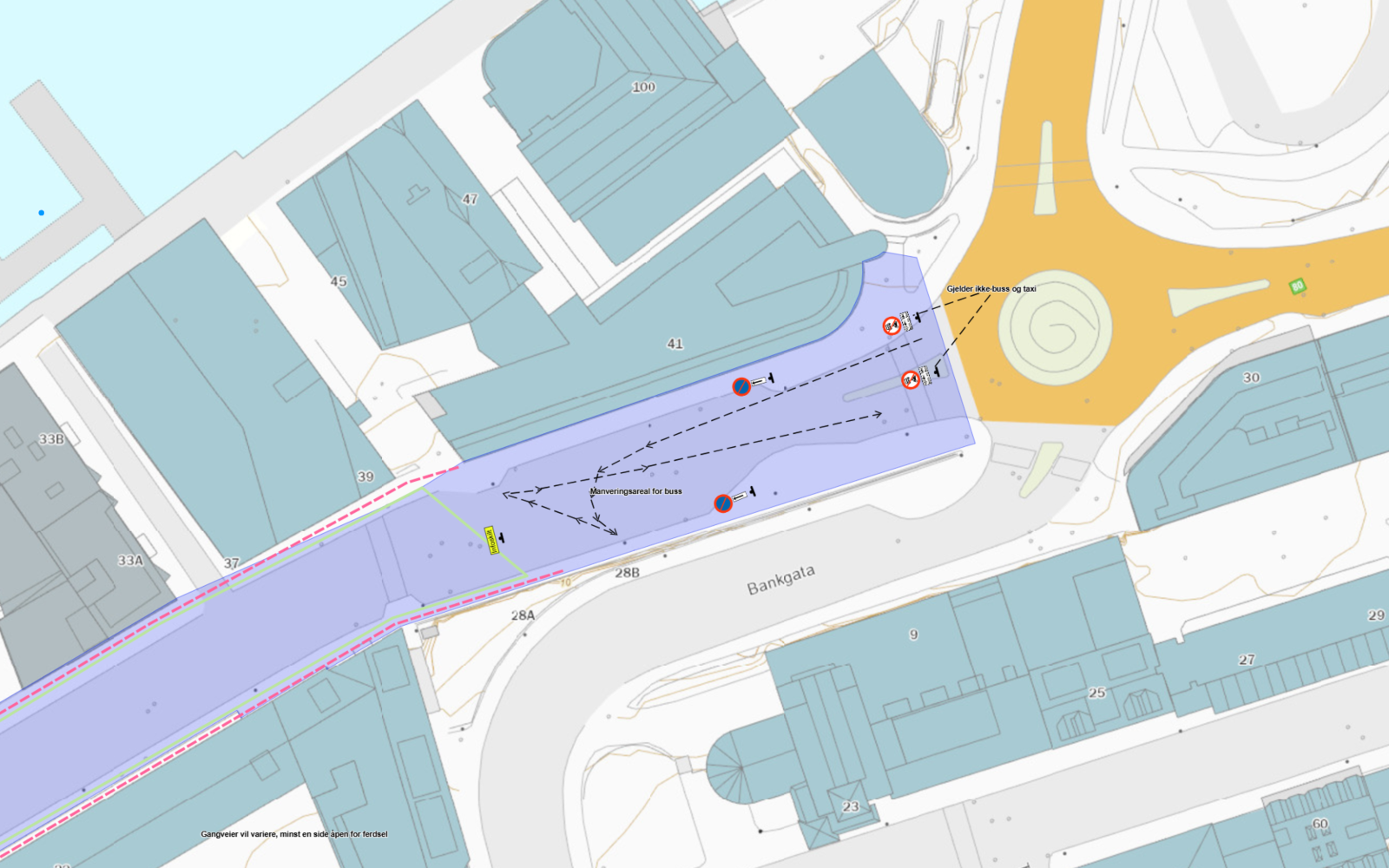 Fortsatt trafikkaos i Sjøgata